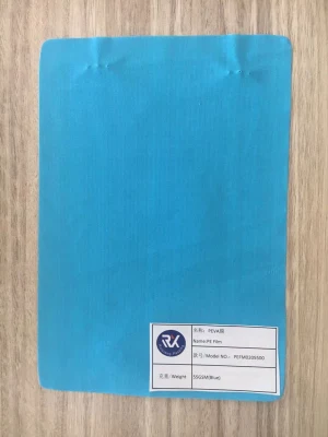 Película plástica de PEVA impermeable azul personalizada para productos desechables quirúrgicos fabricados en China